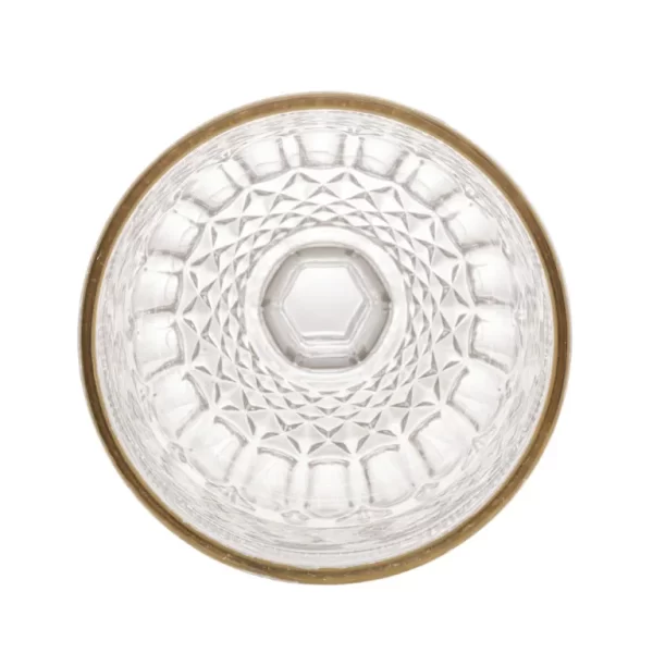 Conjunto 6 Taças Vidro P/Água C/Fio Dourado Brand - 345ml -Wolff - Imagem 3
