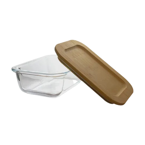 Pote Retangular De Vidro 370 Ml Bamboo - Casambiente - Image 3